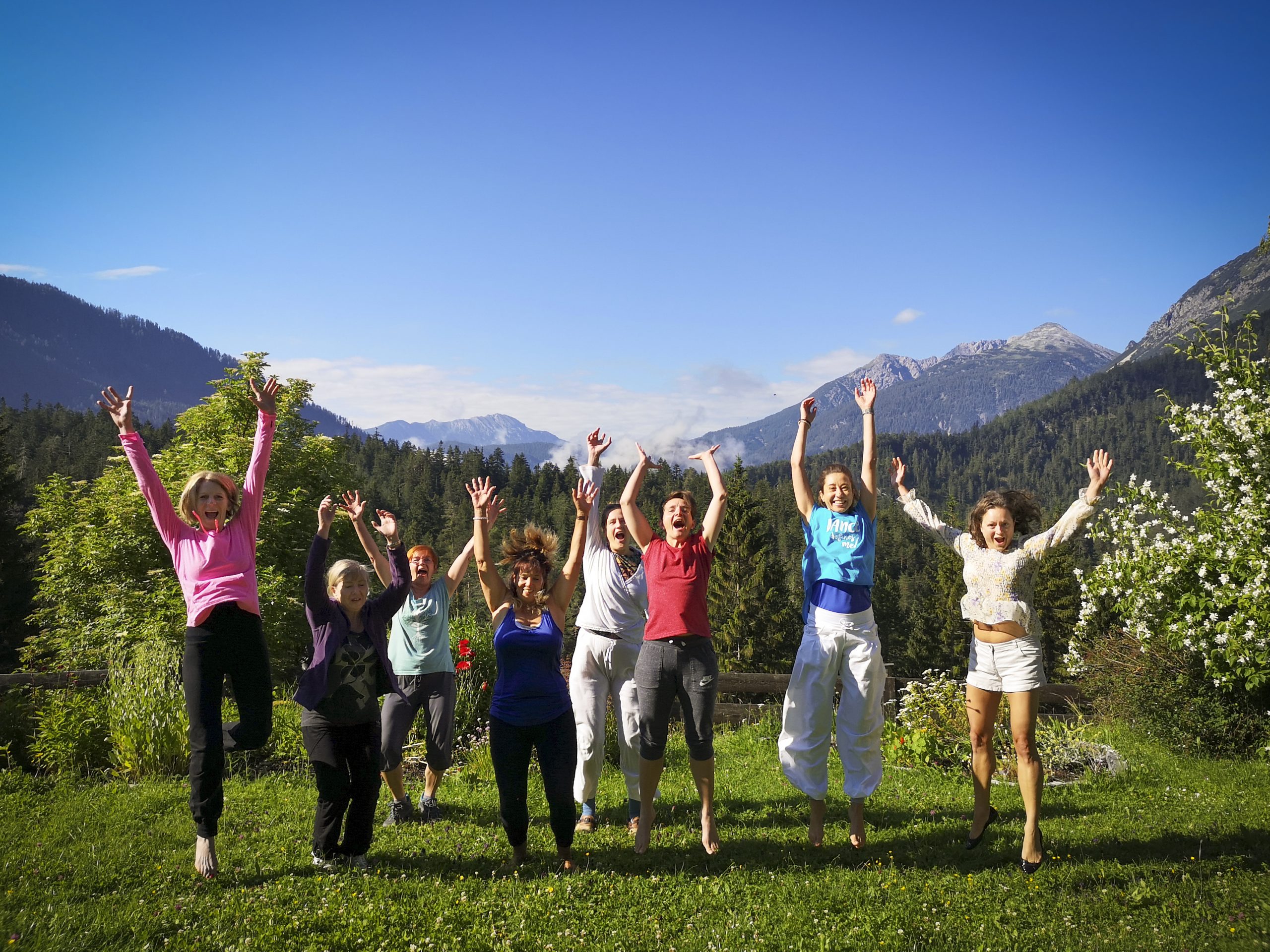 Yoga Retreat Urlaub am Chiemsee Yogagruppe